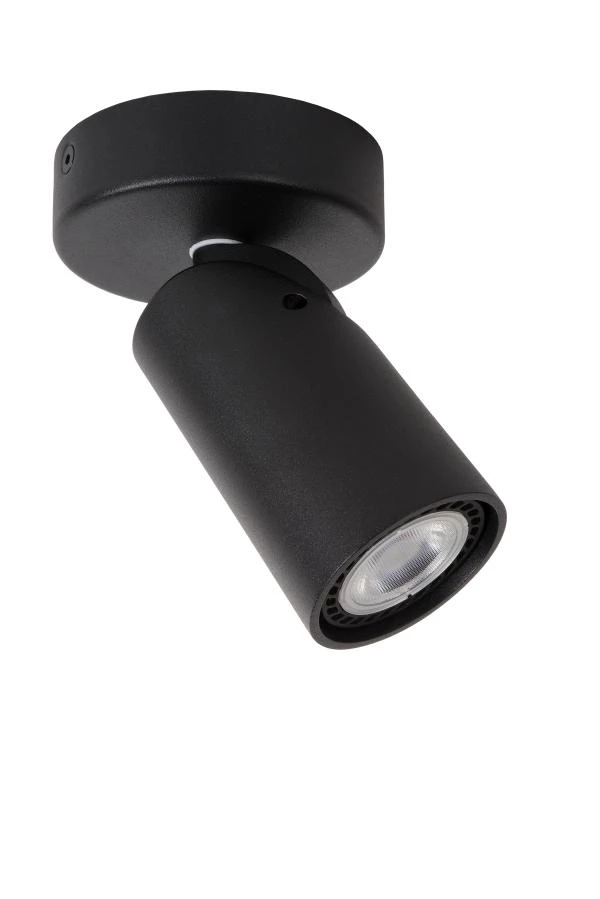 Lucide XYRUS - Foco de techo - Ø 9 cm - LED Dim to warm - GU10 - 1x5W 2200K/3000K - Negro - apagado